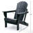 Spacious Hdpe Adirondack Chairs, Weather-resistant With Modern Design For Patio & Camping