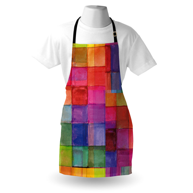 Multicolore, tablier abstrait East Urban Home unisexe, couleurs arc-en-ciel, taille adulte