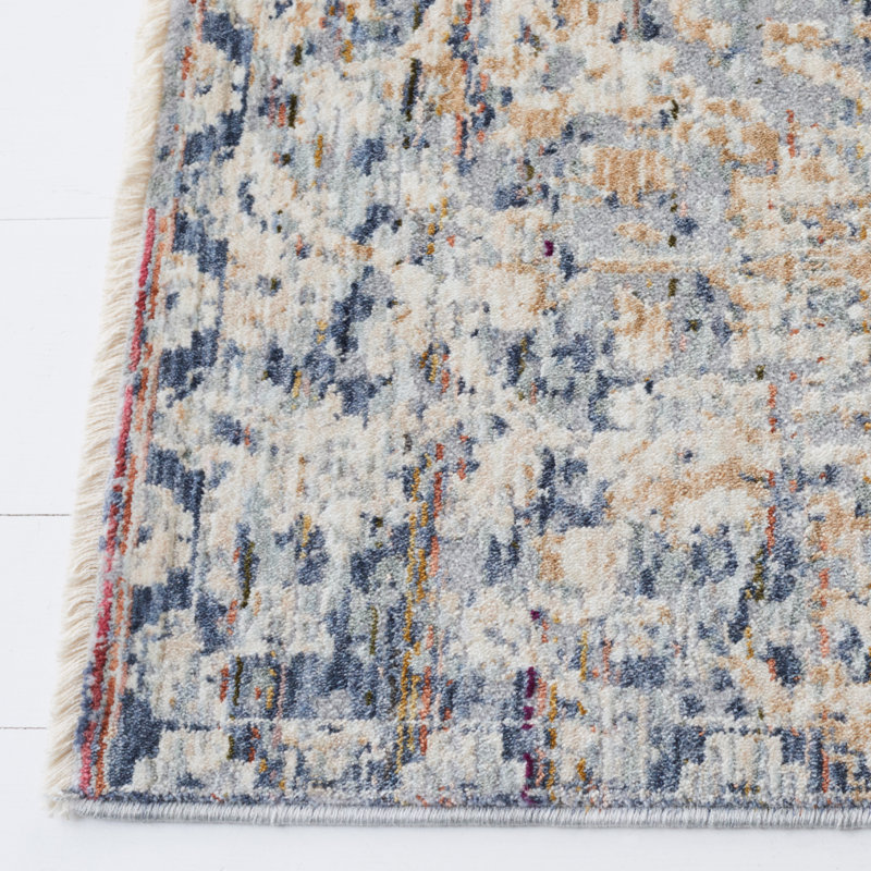Handmade Red Square Synthetic Stain-resistant Rug 79"