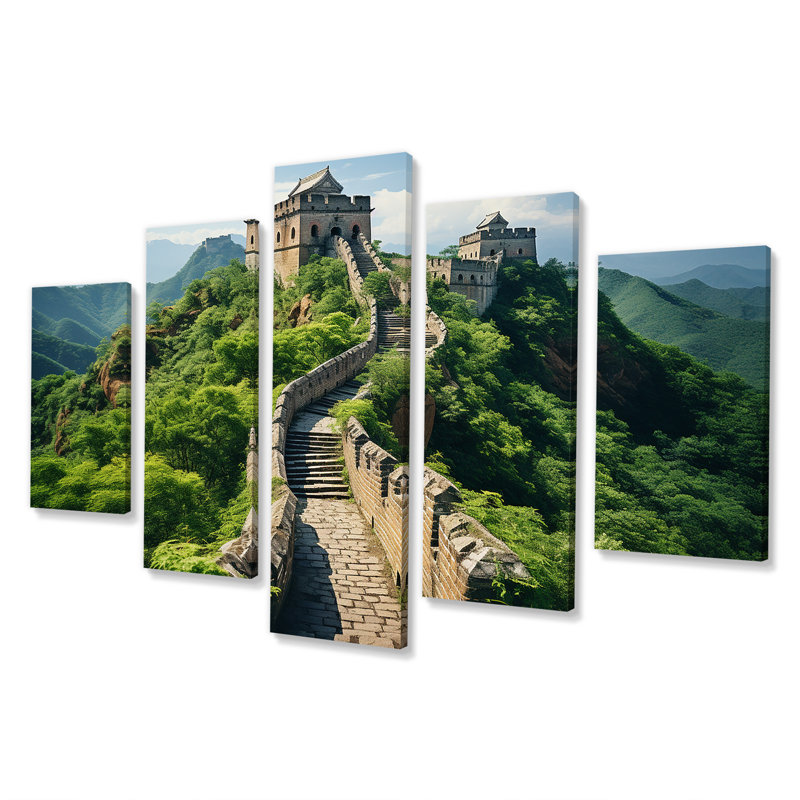 Panorama de la Grande Muraille de Chine - art mural multi-panneaux en Chine