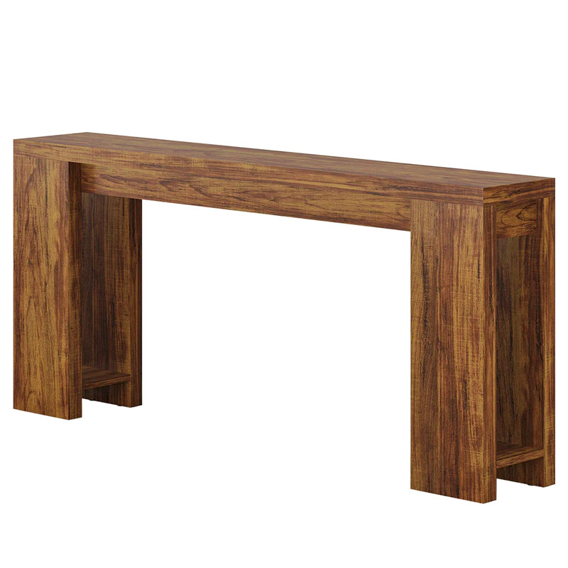 Sofa Table,Entryway Table,Console Table,Hall Table, Rustic Brown