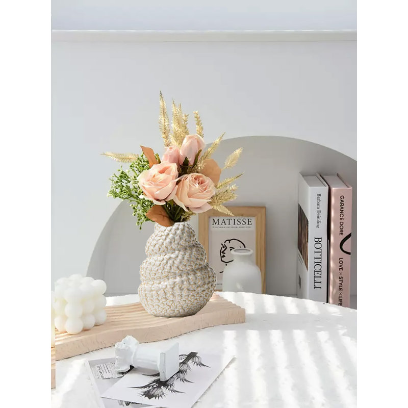 Petit vase à fleurs en céramique, vase décoratif pour la maison