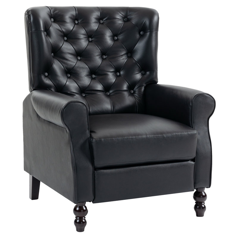 Fauteuil inclinable à oreilles Amara, Noir