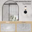 Miroir arqué, miroirs muraux arqués, miroirs de meuble-lavabo modernes, miroir avec un élégant cadre en métal arqué pour votre salle de bain, chambre à coucher ou salon-1463230868-1463230869