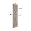Porte de grange pliante en bois de pin noueux 80 po H avec trousse de quincaillerie-97865908-97865903