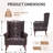 31.5" Wide Faux Leather Wingback Chair-1015972087