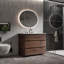 Meuble-lavabo simple avec plateau en céramique Derrance-642435464-642435478
