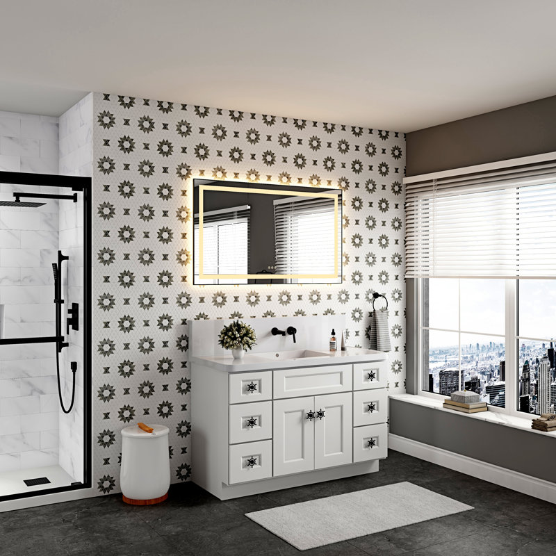 Bathroom  Led Mirror Is Multi-Functional And Each Function Is Controlled By A Smart Touch Button.