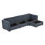 Canapé modulaire convertible avec rangement