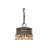 Feloice Metal Draped Wood Bead Chelier-1592660478