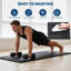 12 tapis d'exercice à emboîtement 12 pièces 48 pieds carrés - dessus en caoutchouc épais de 0,56 po et mousse EVA, carreaux de puzzle imperméables antidérapants pour la salle de gym et la salle d'entraînement
