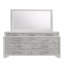 Miroir d'appoint moderne avec cadre en bois