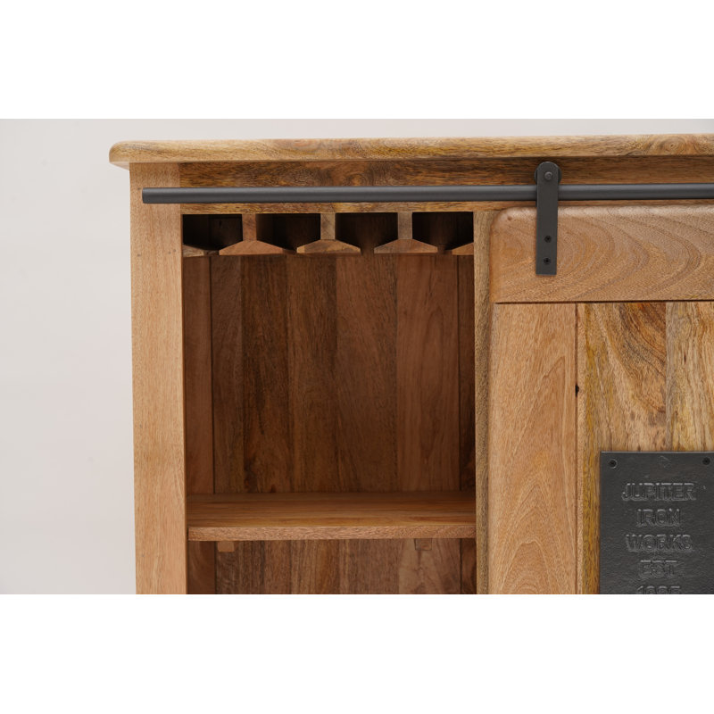 Acima 100cm Solid Wood Bar Cabinet