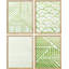 «Bathroom Decor Multicolor Vibrant Green Pastel Paint Pattern Abstract Shapes Wall Art Relax», impression encadrée sur papier, 4 pièces-97762747-97762748