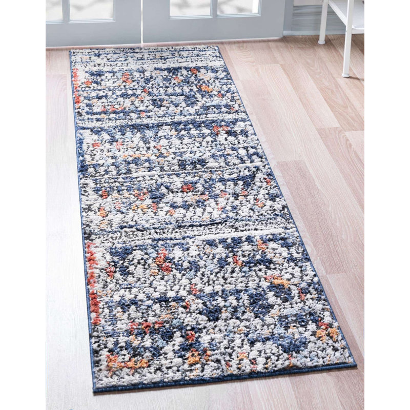 Tapis multicolore Victorville, Tapis de couloir 2 pi 2 po x 6 pi