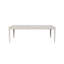 Table à pieds extensible avec incrustation en métal - vanille