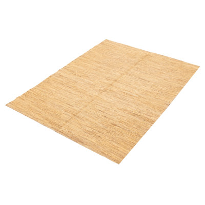 Natural Tan Tapestry Kilim 5'0" x 6'4"