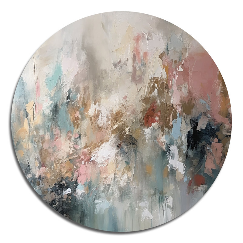Coup de pinceau, peinture abstraite I, H 16 po x l 16 po x P 1 po