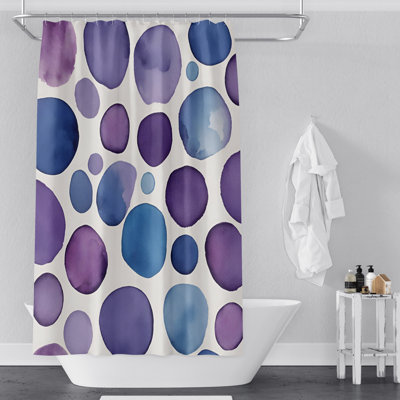 Rideau de douche à pois Saiah