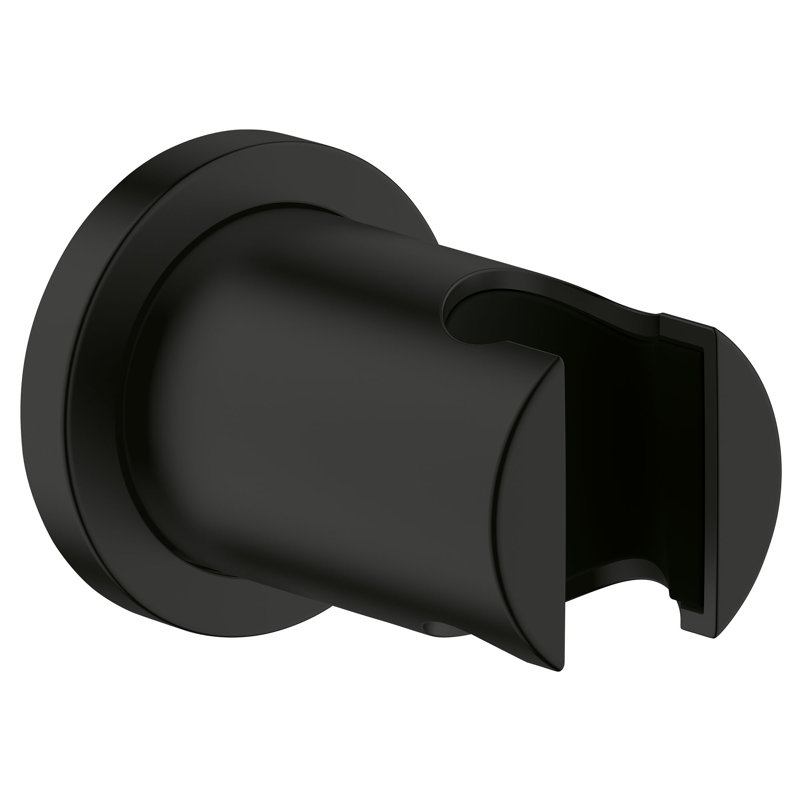 Rainshower Wall Mount Handheld Shower Holder, Matte Black