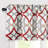 Geometric 3 Pieces Kitchen Curtain Set Tailored 52" Kitchen Curtain-298949022-298949021