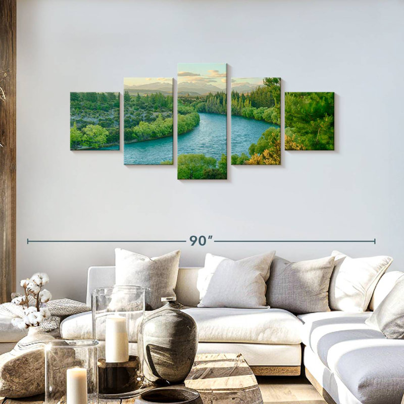 Enchanting Clutha River, 30" H x 68" W