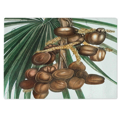 Tempered Glass Date Palm Chopping Board