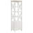 Aashay 4-shelf Wood Media Tower with Drawers Brown and White