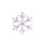 Ensemble de deux décorations de Noël flocon de neige illuminées à DEL blanches