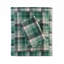 Ensemble de draps 4 pièces à carreaux verts, flanelle 100% coton doux et confortable-122563735-122563734