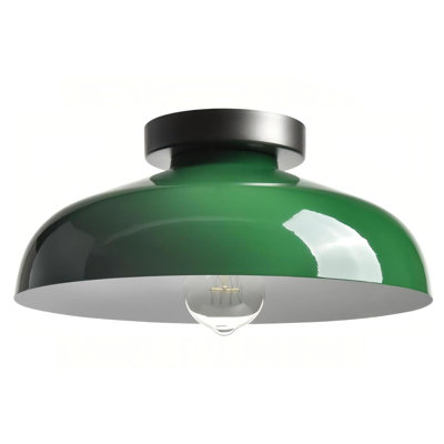 Plafonnier semi-encastré vert industriel, luminaire de plafond moderne, luminaires de plafond Macarons