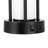 25" Black Metal Table Lamp Set with USB Type-C Ports and Built-in Outlet