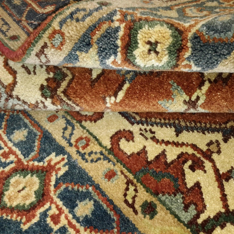 Canvello Hand Made Traditional Medallion Indo Indo Rug - 4'0'' X 6'4''