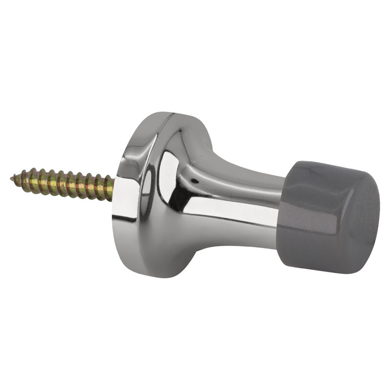 Door Stop, Polished Chrome