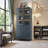 Display Cabinet With Glass Doors, LED Lights & Steel Frame-1348301317