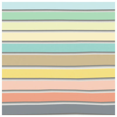 Édredon pastel à rayures horizontales