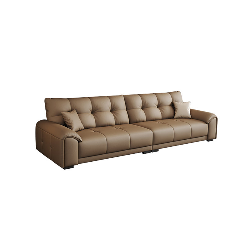 Canapé droit italien simple, 4, H 35,43 po x l 118,11 po x P 37,4 po