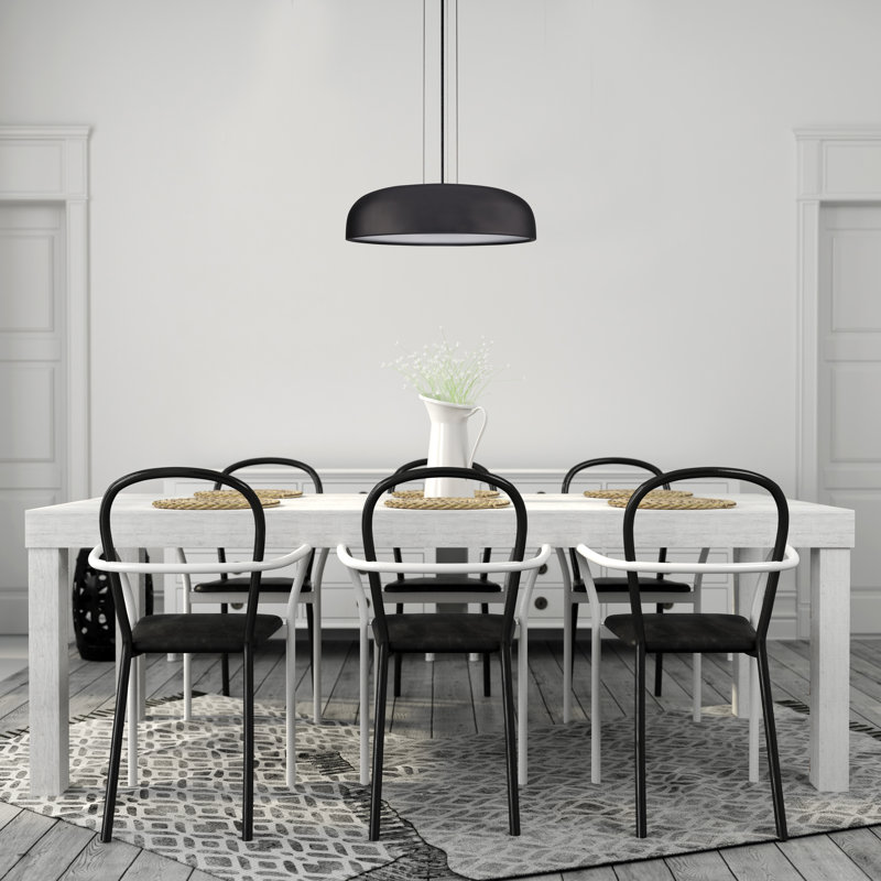 Beacon 1 - Light LED Pendant, Black, 4.875" H x 20" W x 20" D, Black