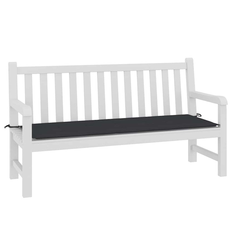 Coussin de siège d'extérieur, Noir, L 59,1 po x P 19,7 po x T 1,2 po