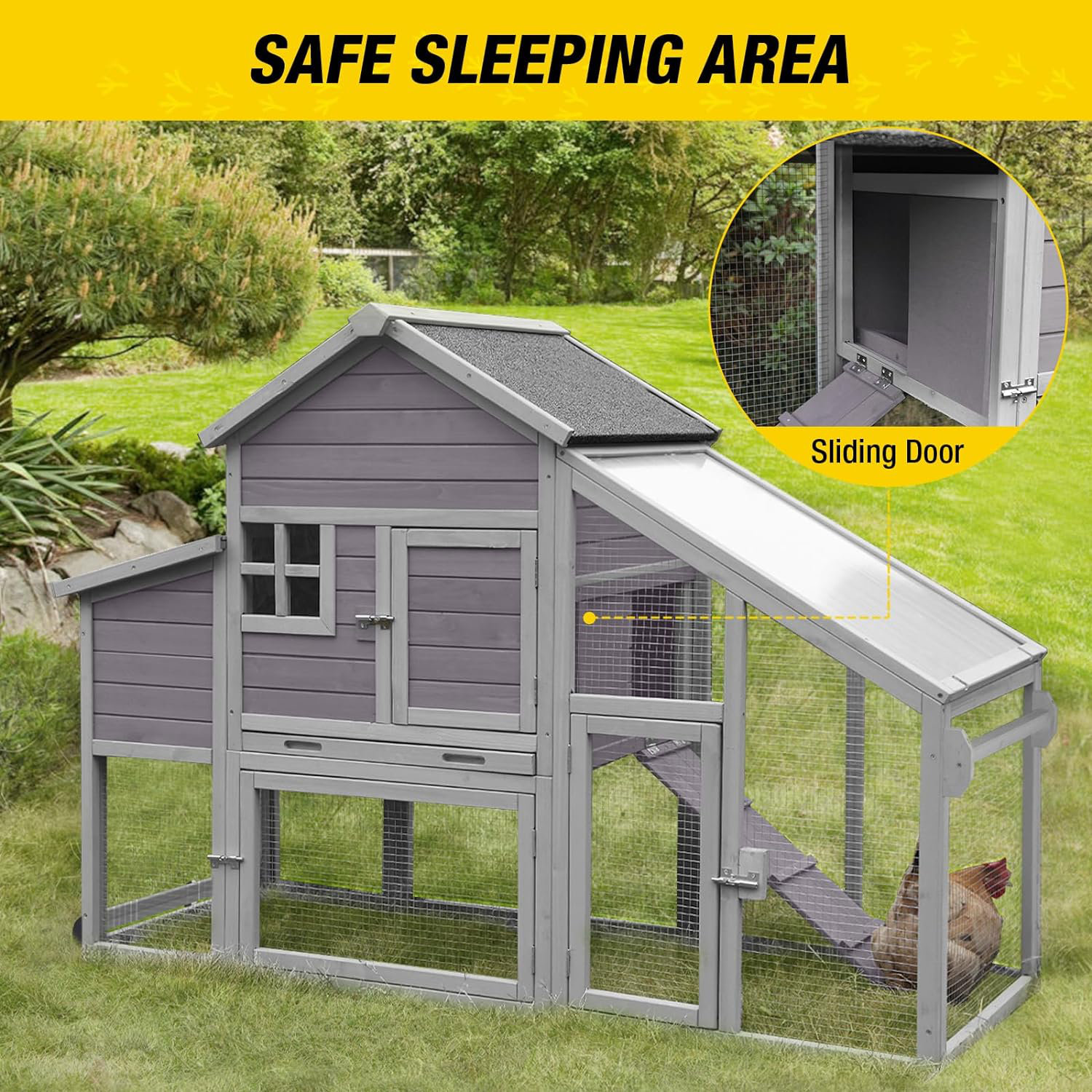 Tucker Murphy Pet™ Dulse 14.7 Square Feet Chicken Coop With Nesting Box 