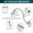 10" High Pressure Rain Shower Head With 12'' Extension Arm-110476245