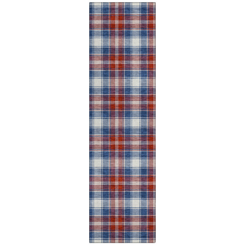 Machine Washable Indoor/Outdoor Chantille ACN2755 Americana Rug, 2'3" x 7'6" Runner