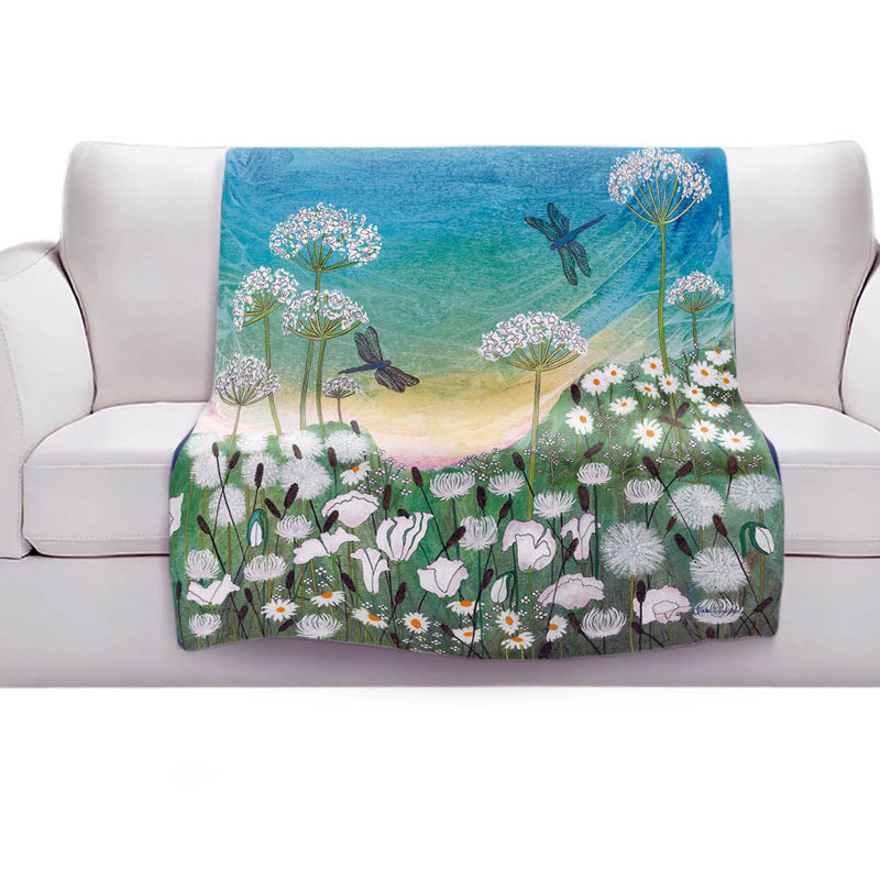 Couverture sherpa doux à envolee dragon, l 68 po x L 80 po