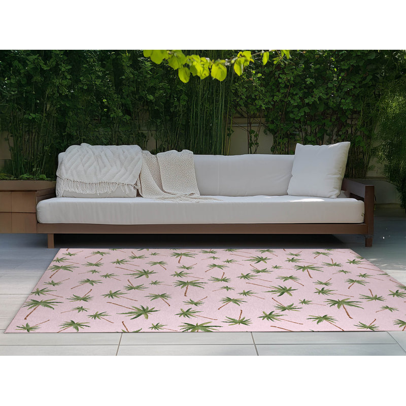 Summer Palms Outdoor Rug, Rectangle 5' x 7'
