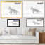Croquis de renard noir et blanc en hiver - décoration murale traditionnelle sur toile-1990894715-1990894661