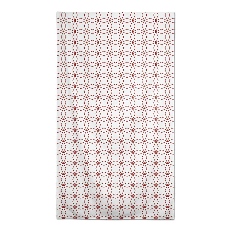Bannack Geometric Tablecloth, Red