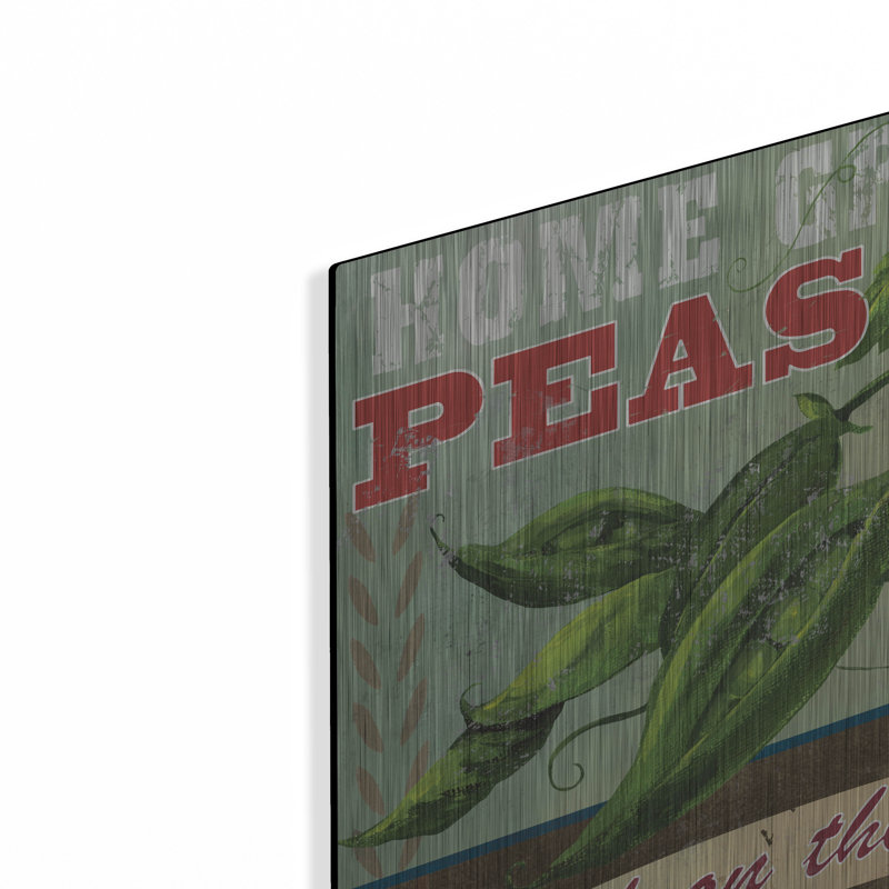  «Peas» par Fiona Stokes-Gilbert, art mural en métal, H 12 po x l 12 po