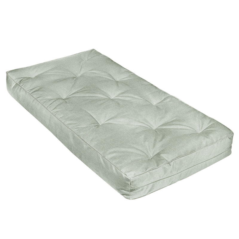 Matelas de futon en mousse viscoélastique Cotreau, Vert, Lit simple, 5"