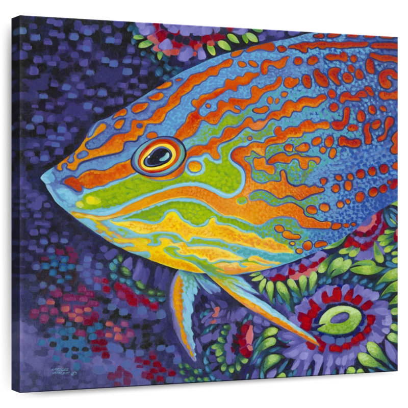 Brampt brillant poisson tropical I, H 10 po x l 10 po