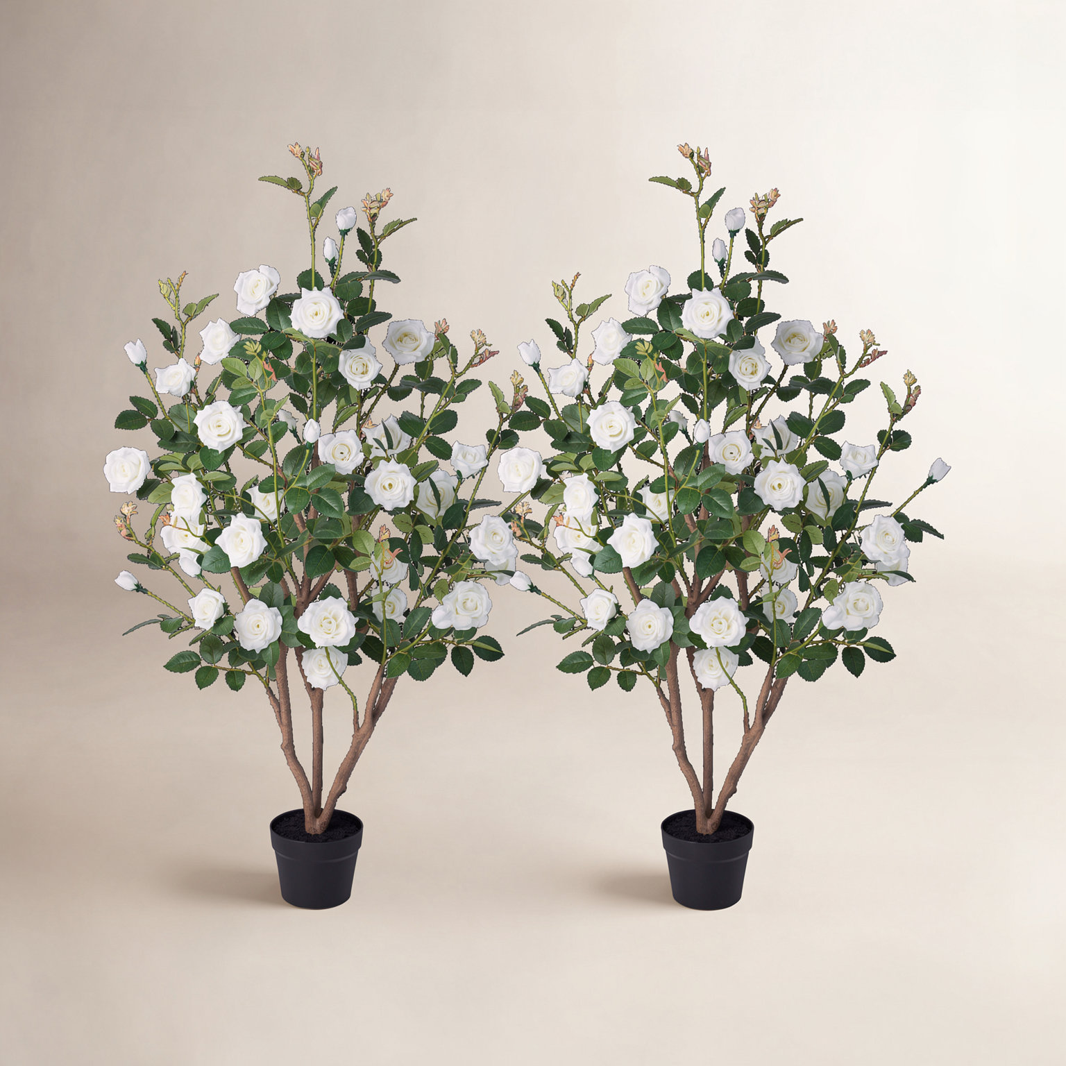 Ashwell UV Resistant Rose Tree, White, 48 (in) x 28 (in)